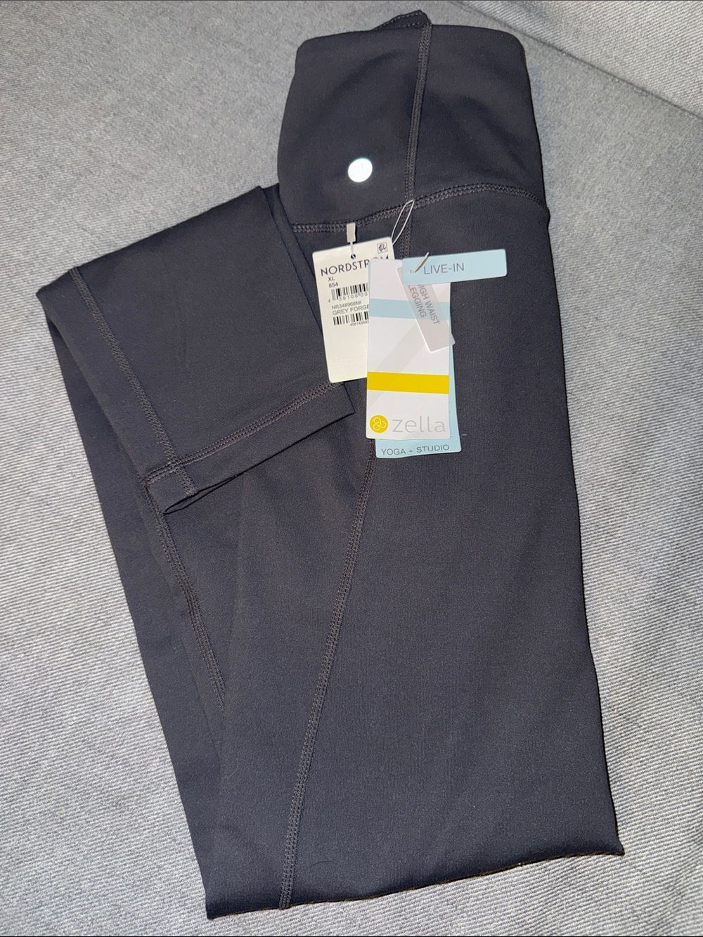 NWT XL Zella Gray Live-In Yoga Leggings